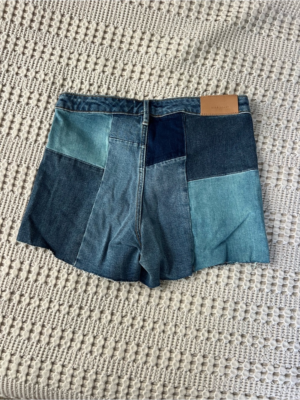 Dear John Patchwork Denim Shorts - Picture 2 of 3